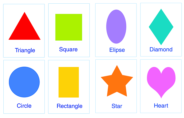 Preschool Shape Cards