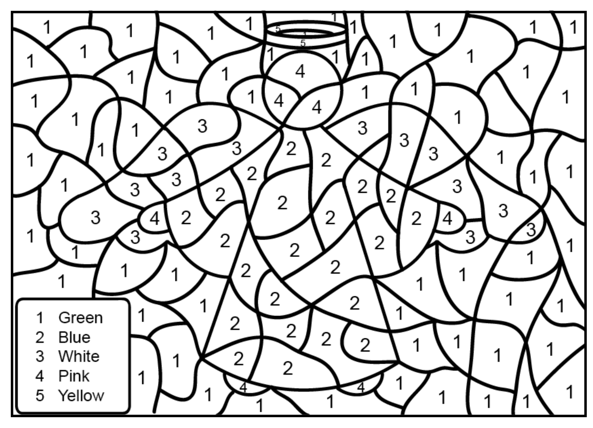 frozen color by numbers coloring pages