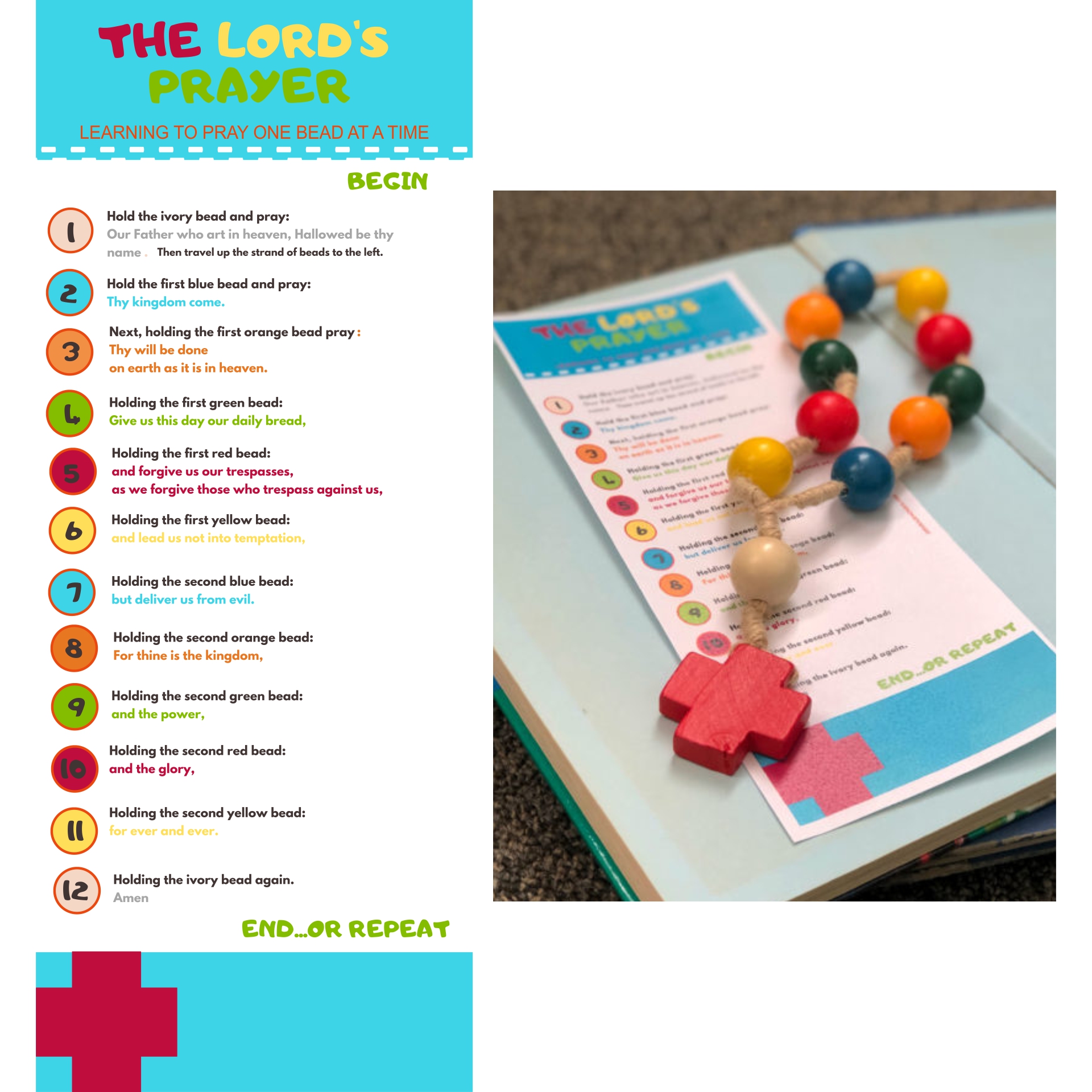 Printable Lords Prayer Craft