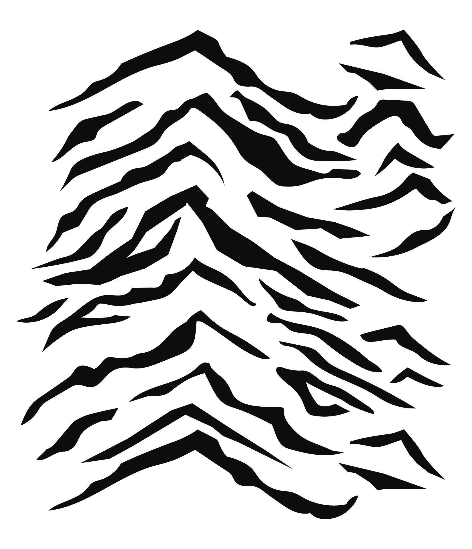 Tiger Stripe Camo Patterns Stencils Printable