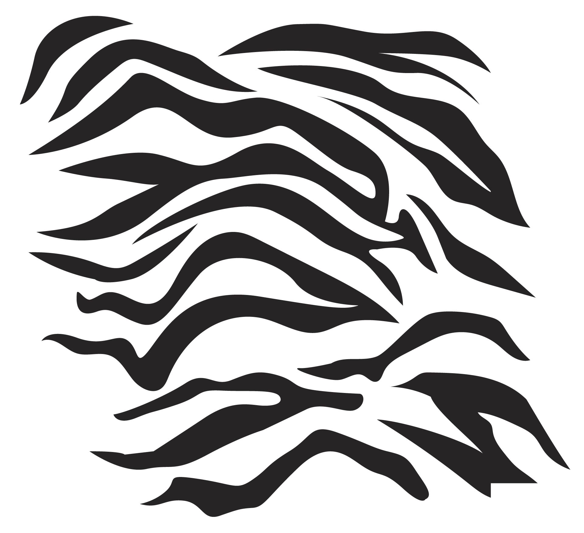 Tiger Stripe Camo Stencil Printable