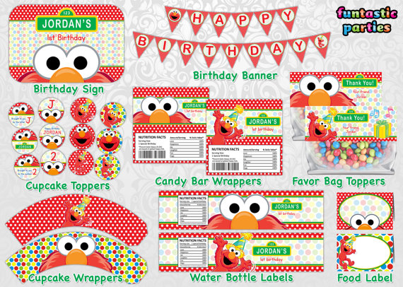 Elmo Birthday Party Printables