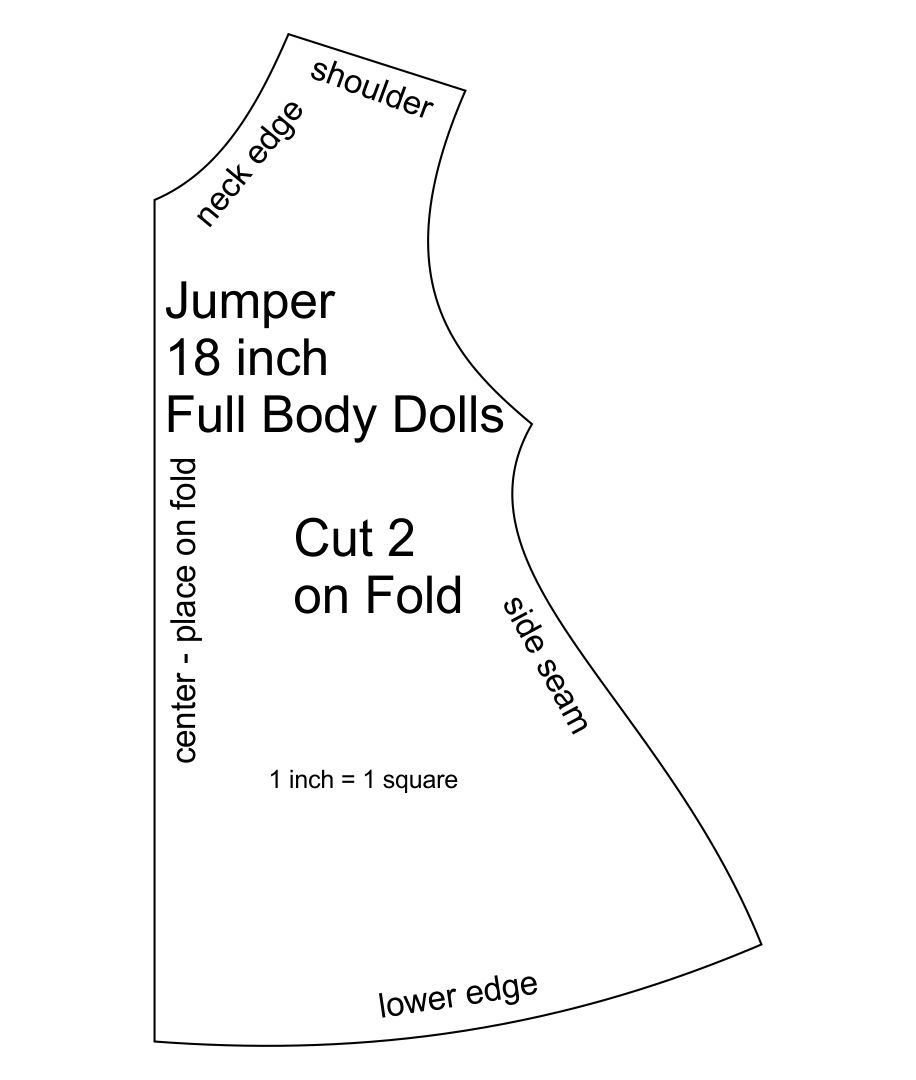 18 Inch Doll Dress Patterns Free Printable
