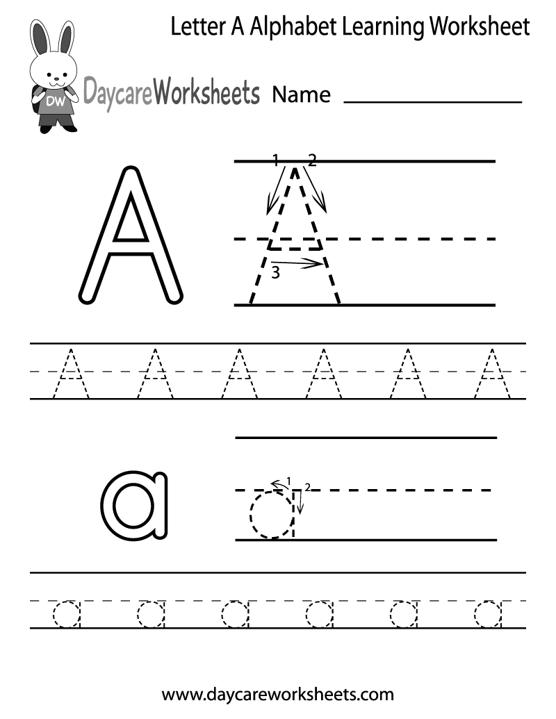 Printable Alphabet Letter Worksheets