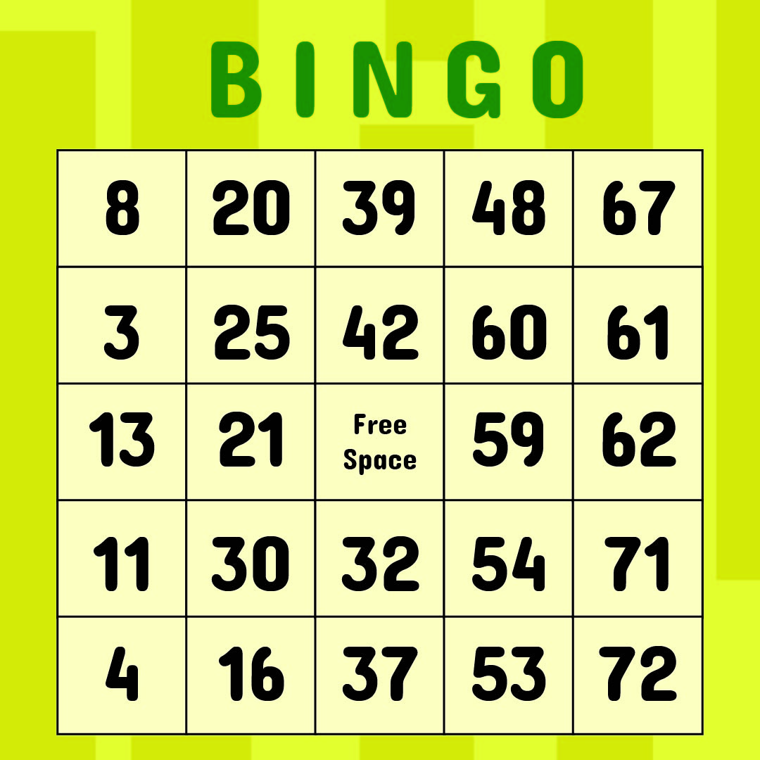blank printable bingo card free