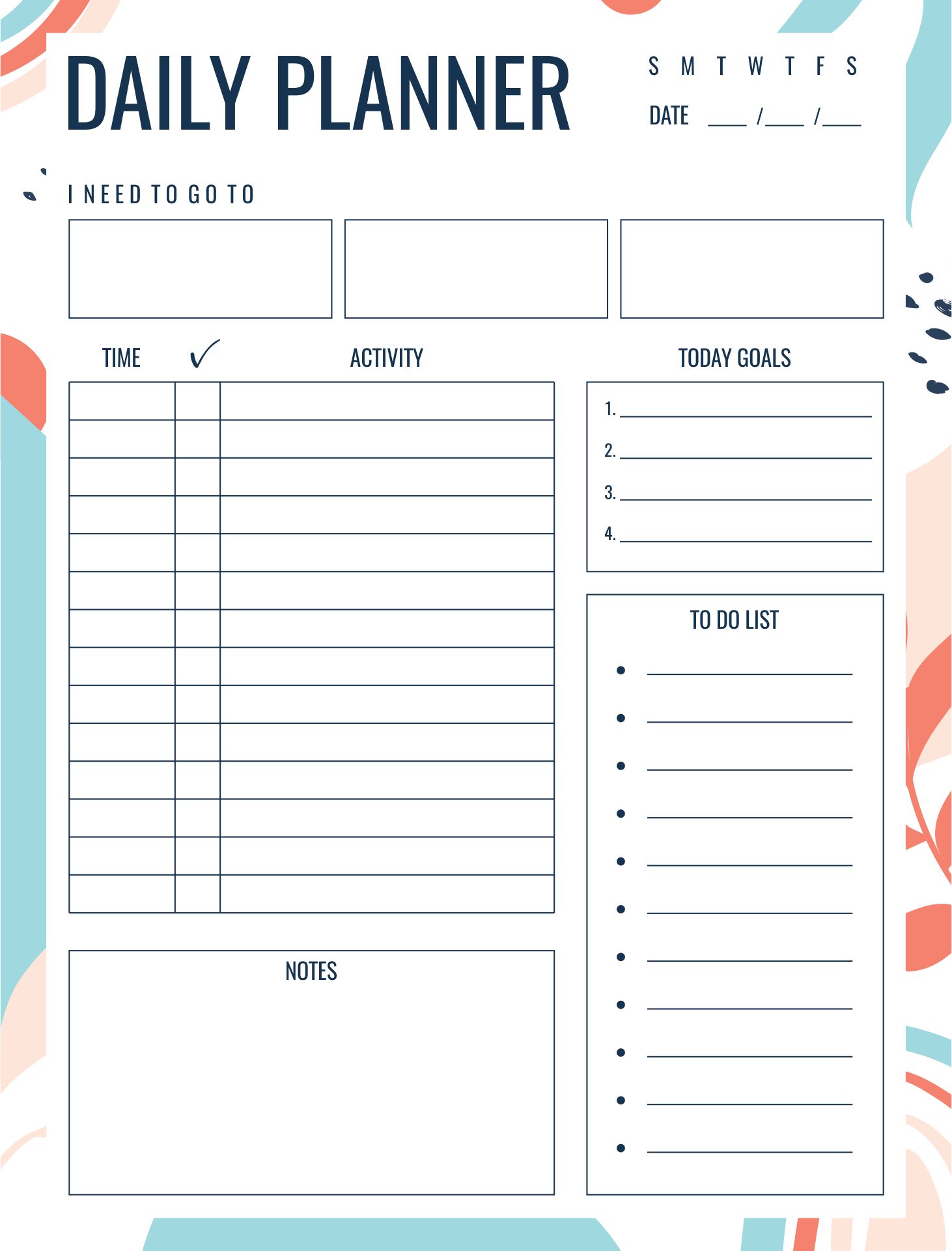 Printable Planning Calendar Templates
