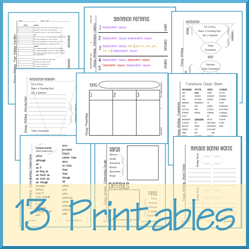 Graphic Organizers Writing Narrative Essay