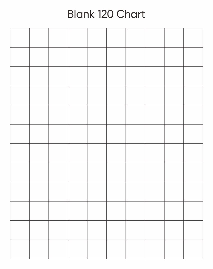 Printable Blank Chart 1 120
