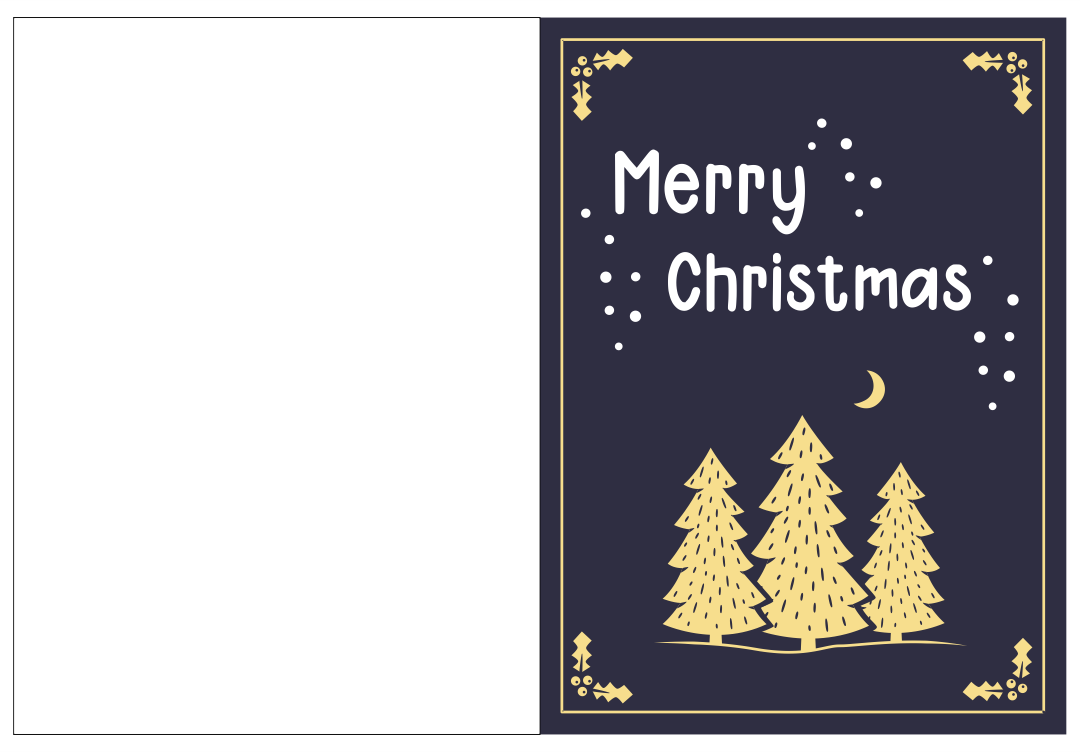 Printable Christmas Card Template