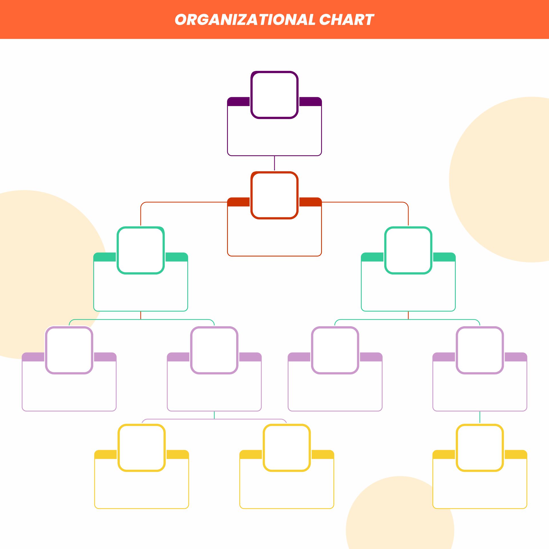 Organization Chart Template Word from www.printablee.com