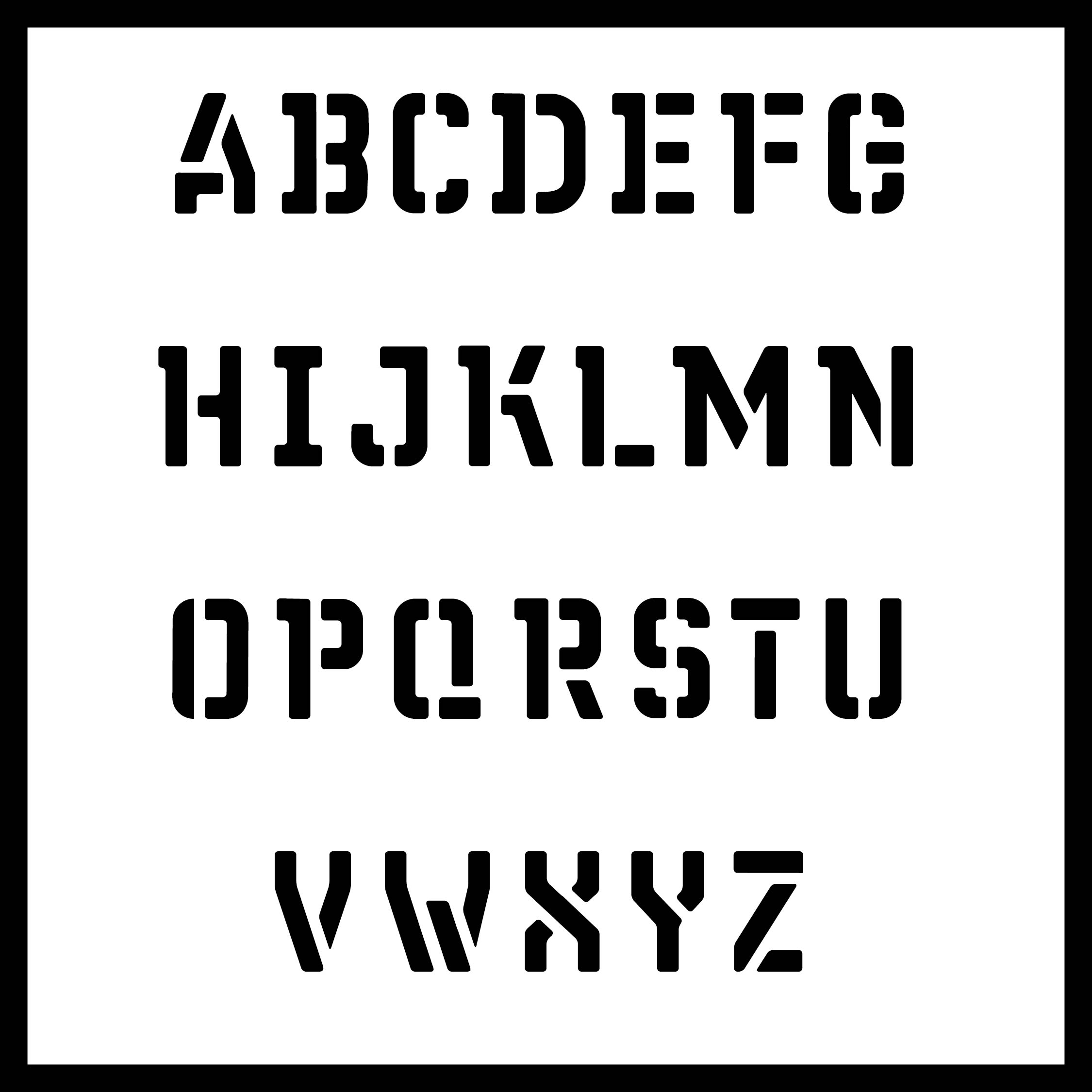9 Best Large Font Printable Letters Printableecom Printable Alphabet Stencils Roselyn Edwards