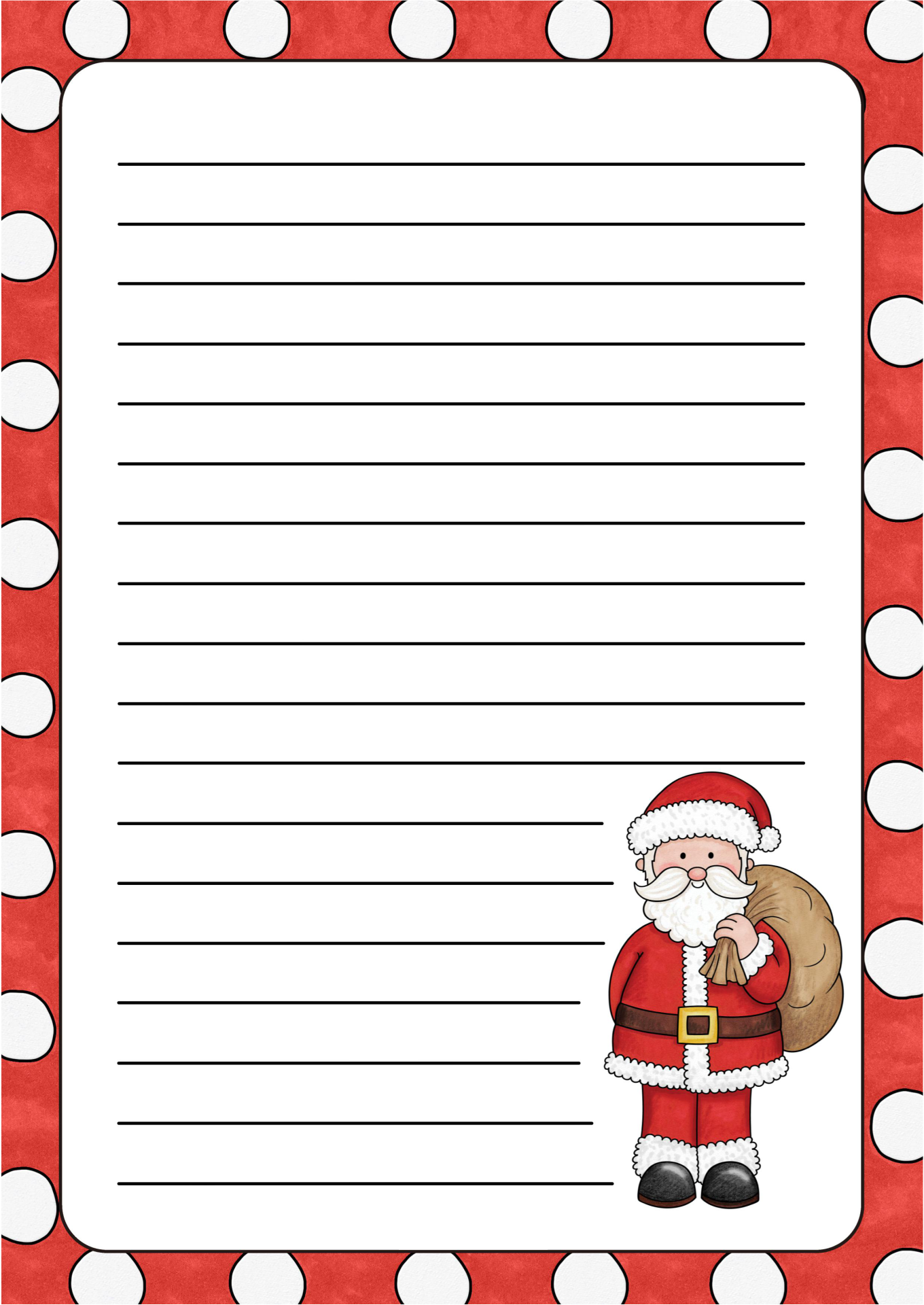 Printable Christmas Letter Writing Paper - Discover the Beauty of ...