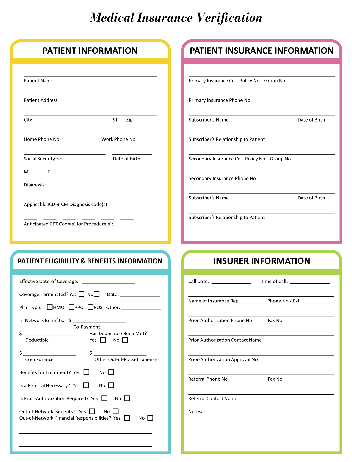 Printable Forms Medical B Printable Forms Free Online