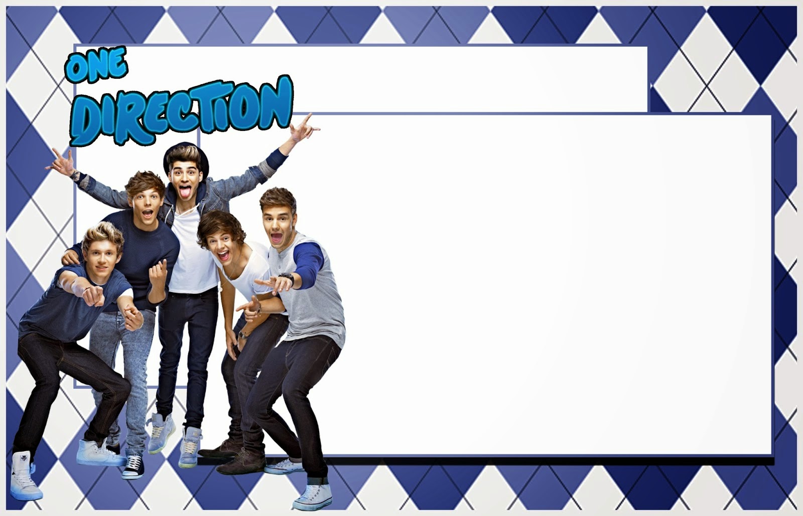 One Direction Invitations Printable