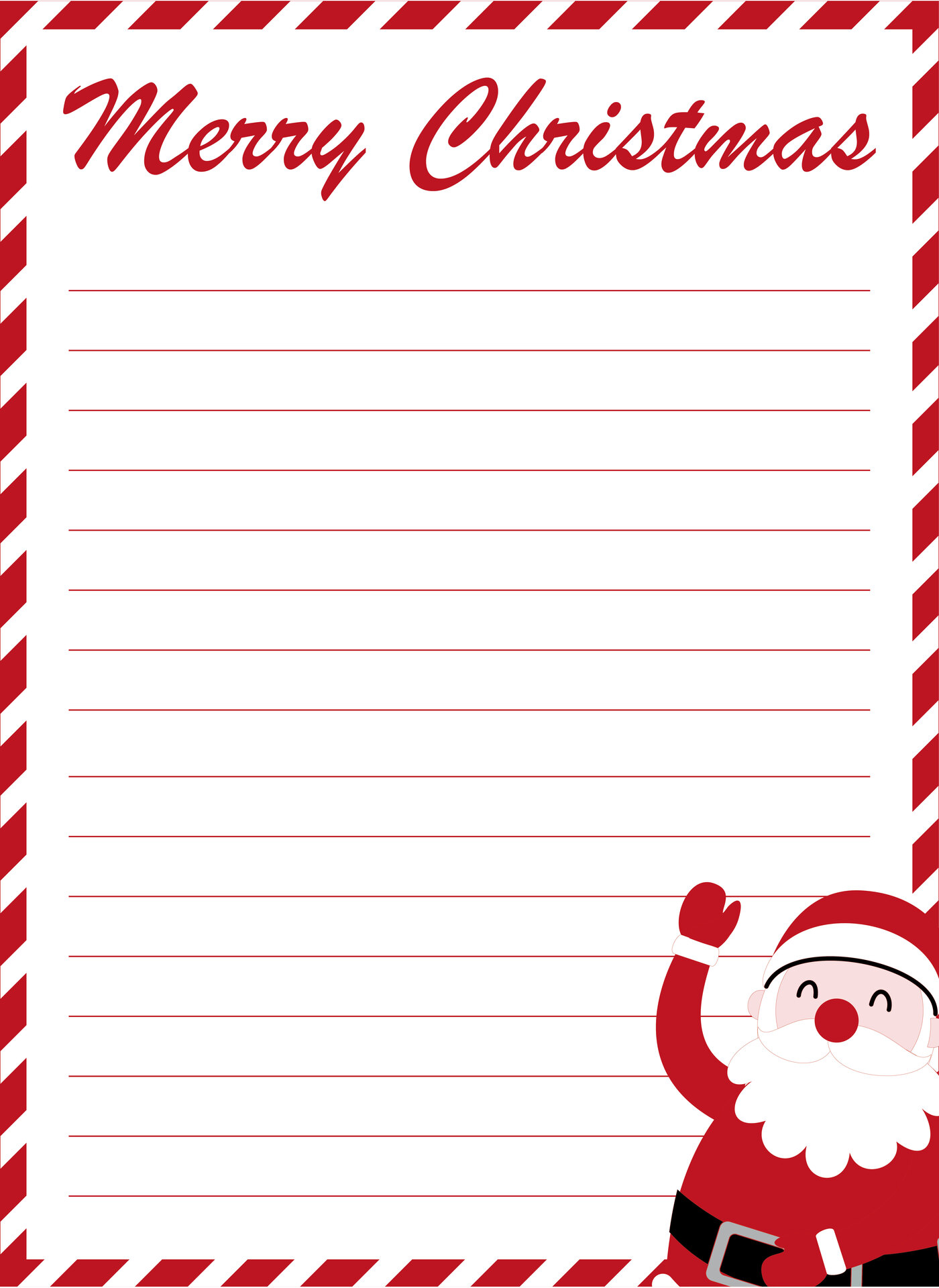 Christmas Stationery Templates 11 Free PDF Printables Printablee