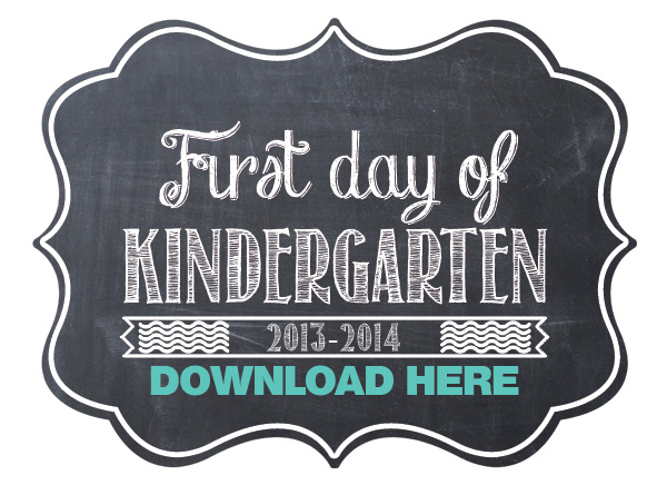 Printable First Day School Signs