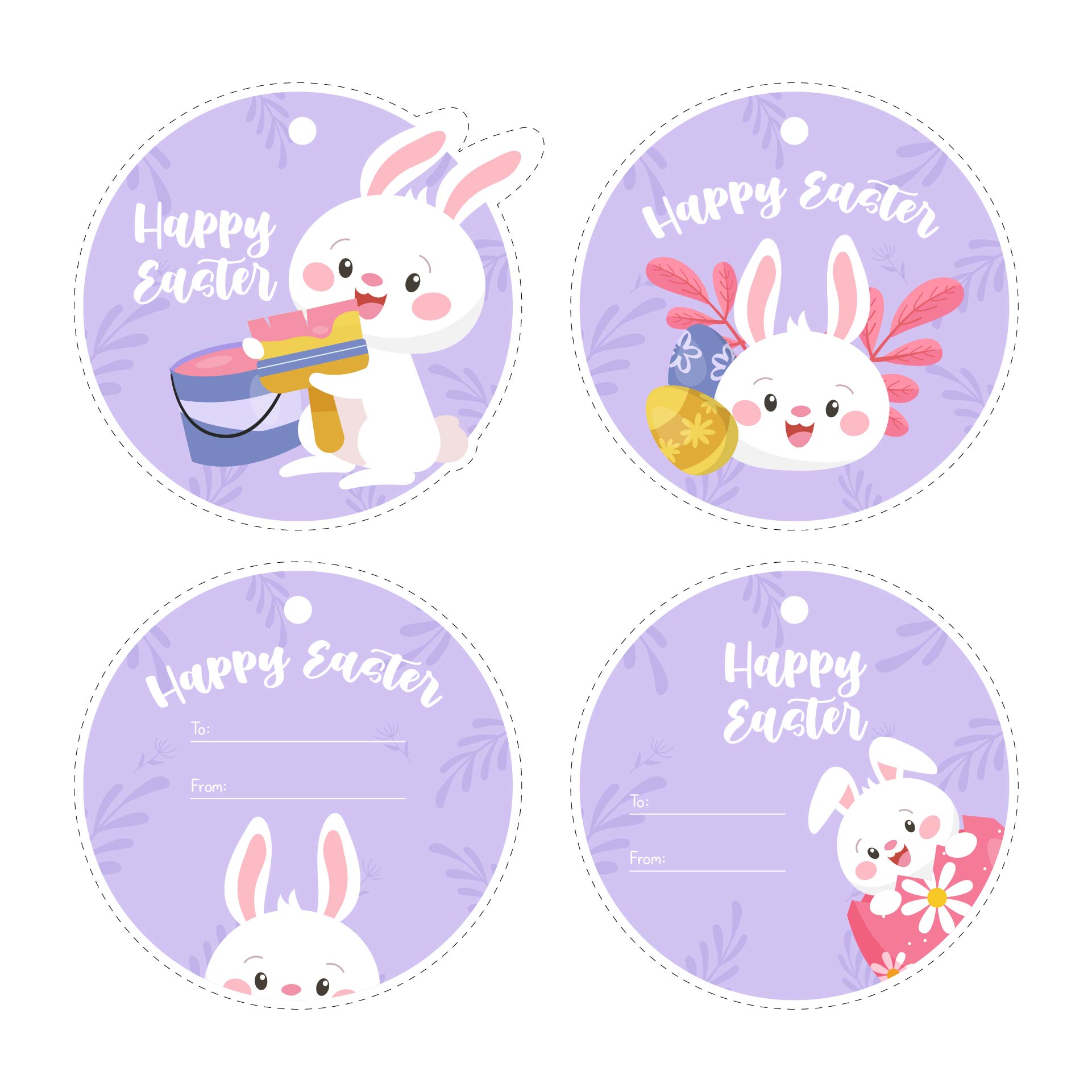 Hoppy Easter Printable Tags