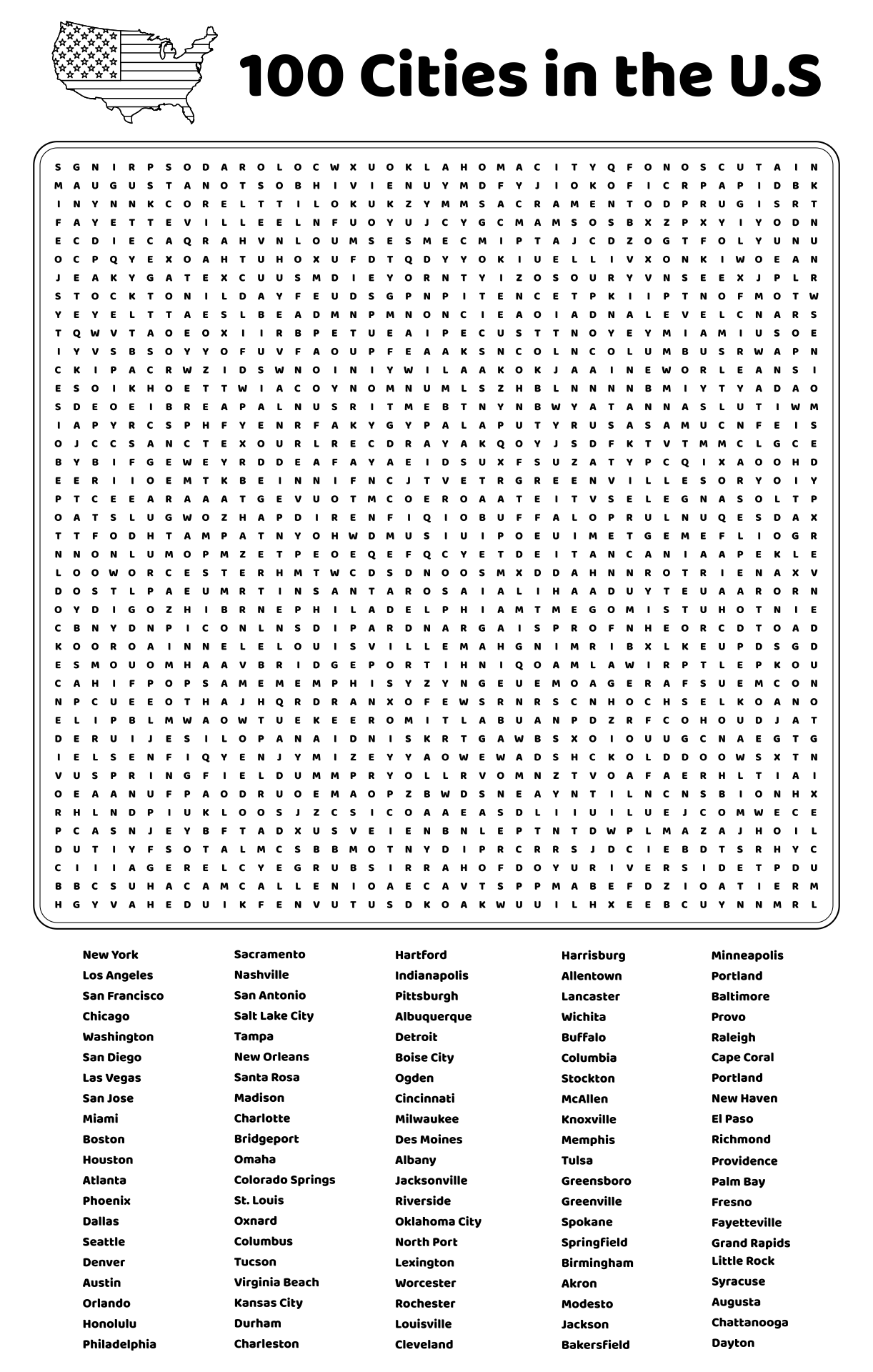 100 Word Word Searches Printable