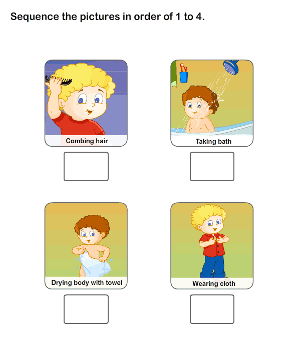 Personal Hygiene Worksheets