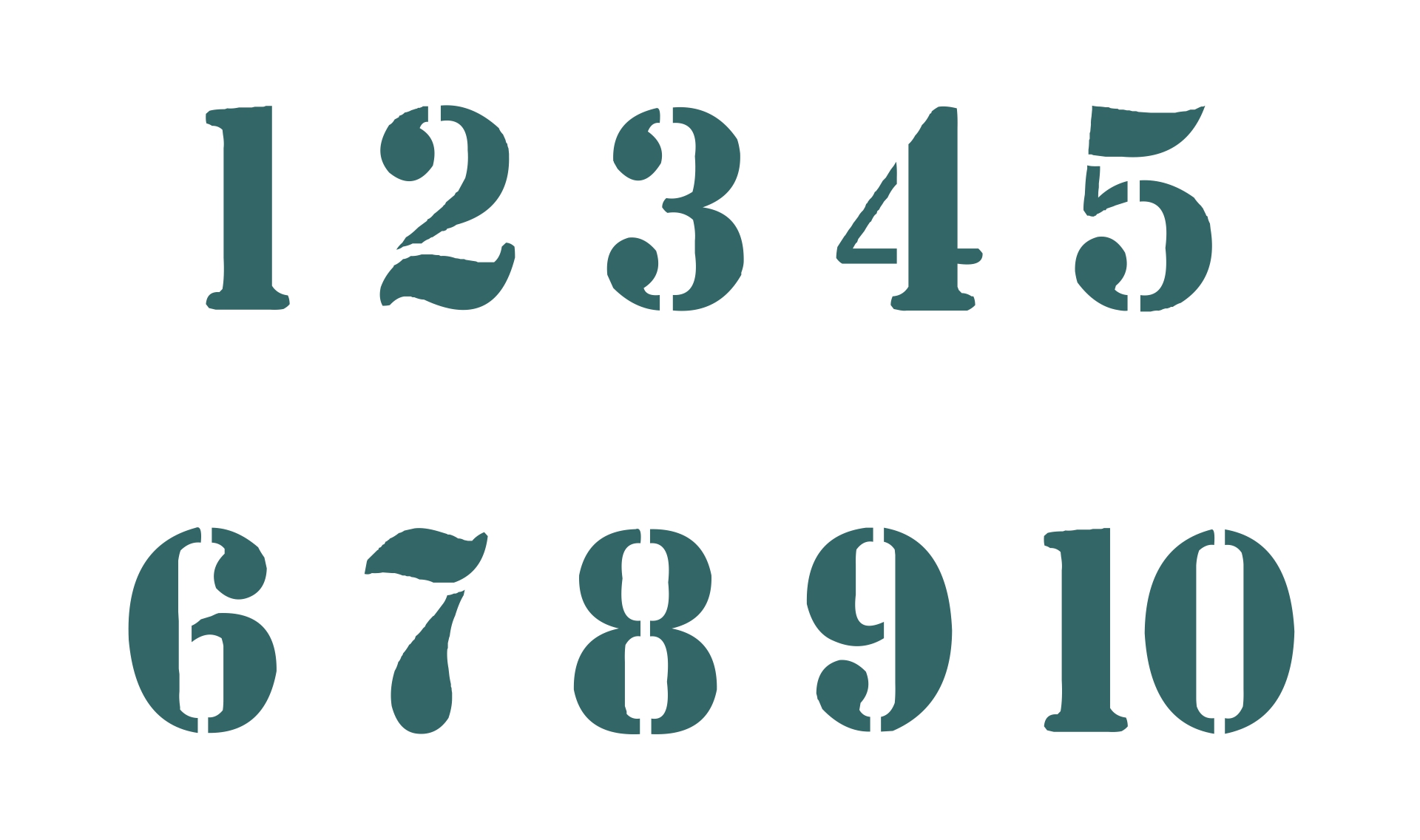 number-stencils-printable