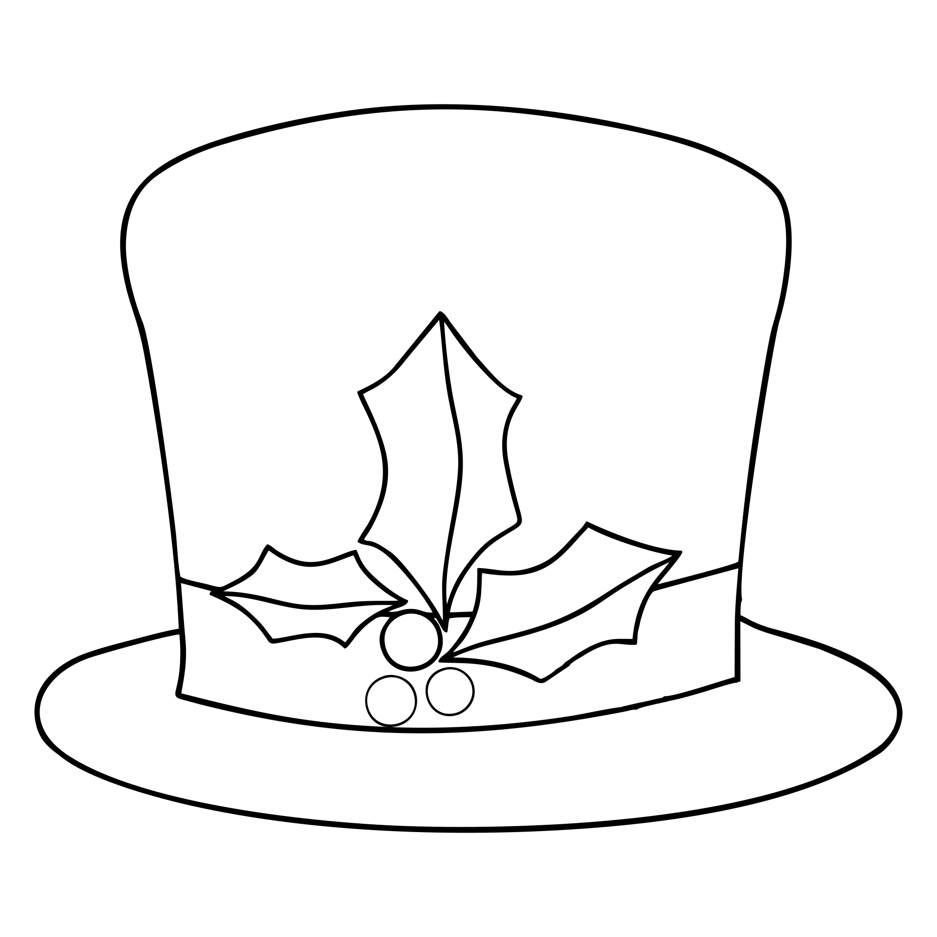 Felt Snowman Hat Template