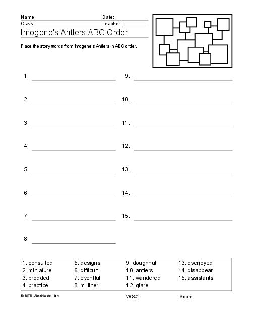 Word Scramble Printable Worksheets and Answers