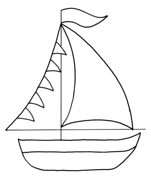 Printable Sailboat Template