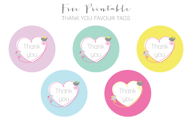 Printable Thank You Tags