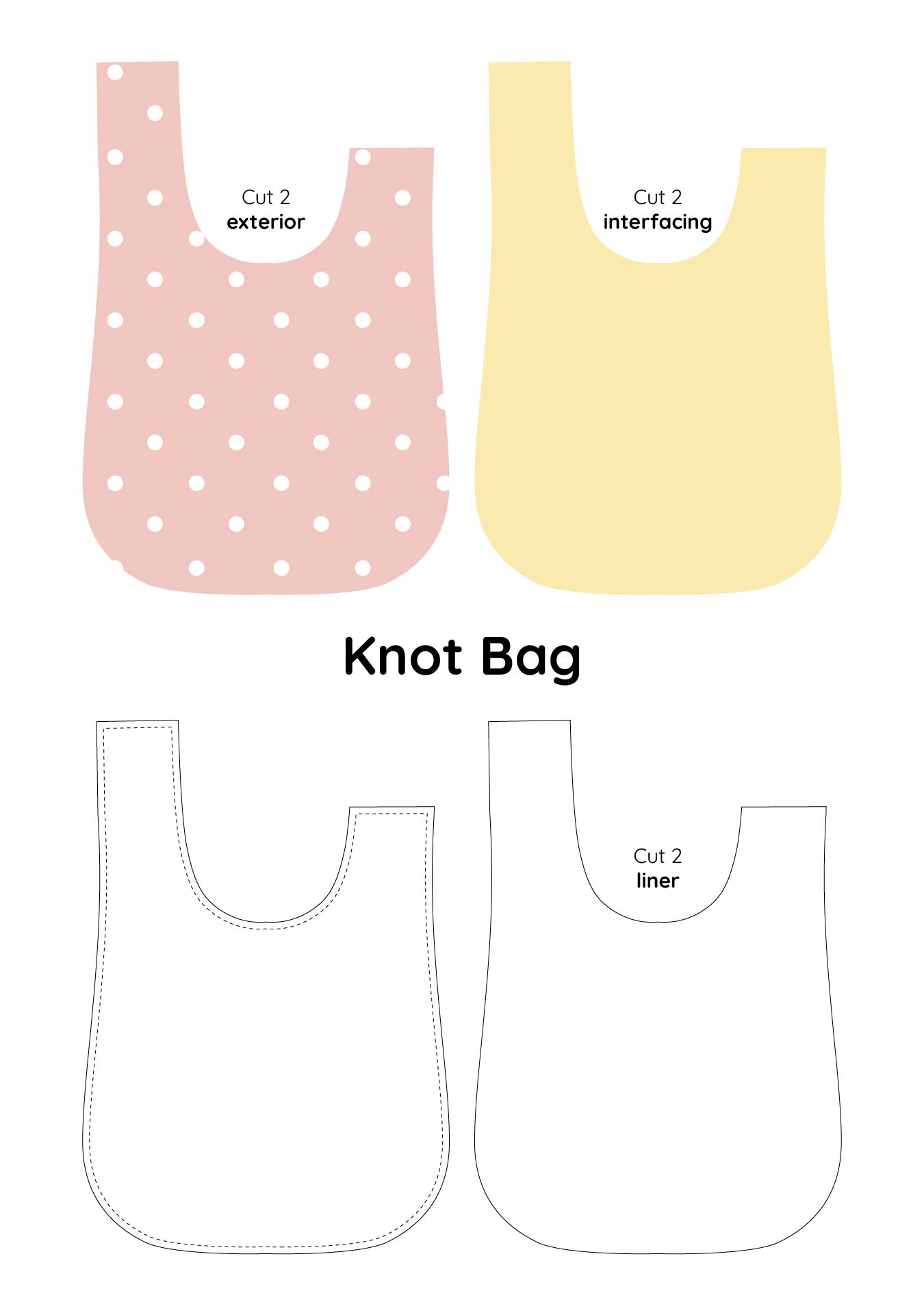 10 Best Japanese Knot Bag Free Printable Pattern PDF For Free At Printablee