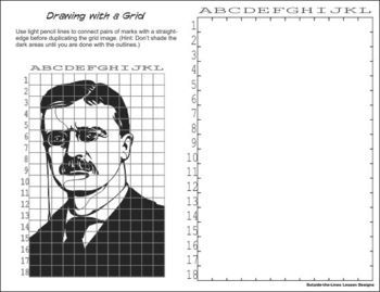 Mystery Grid Drawing Worksheets