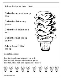 Ordinal Numbers Worksheet Grade 1