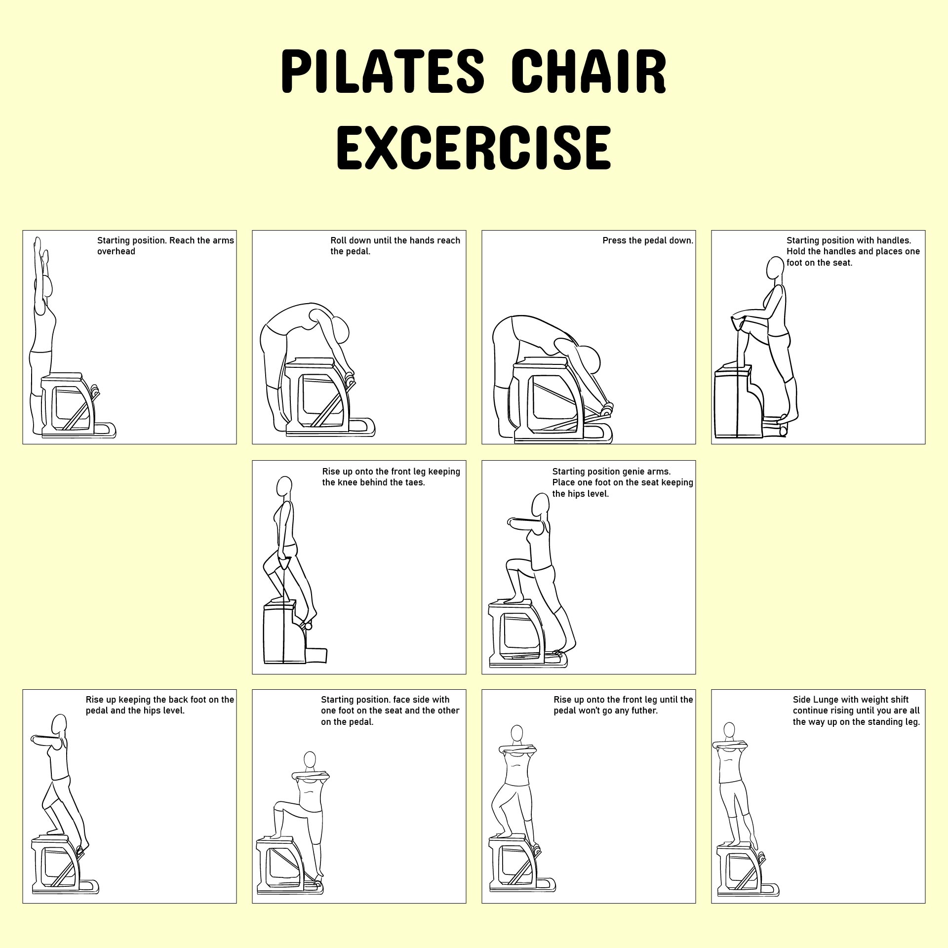 Chair Gym Exercises Printable