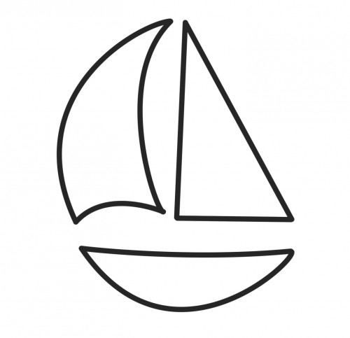 Simple Sailboat Template