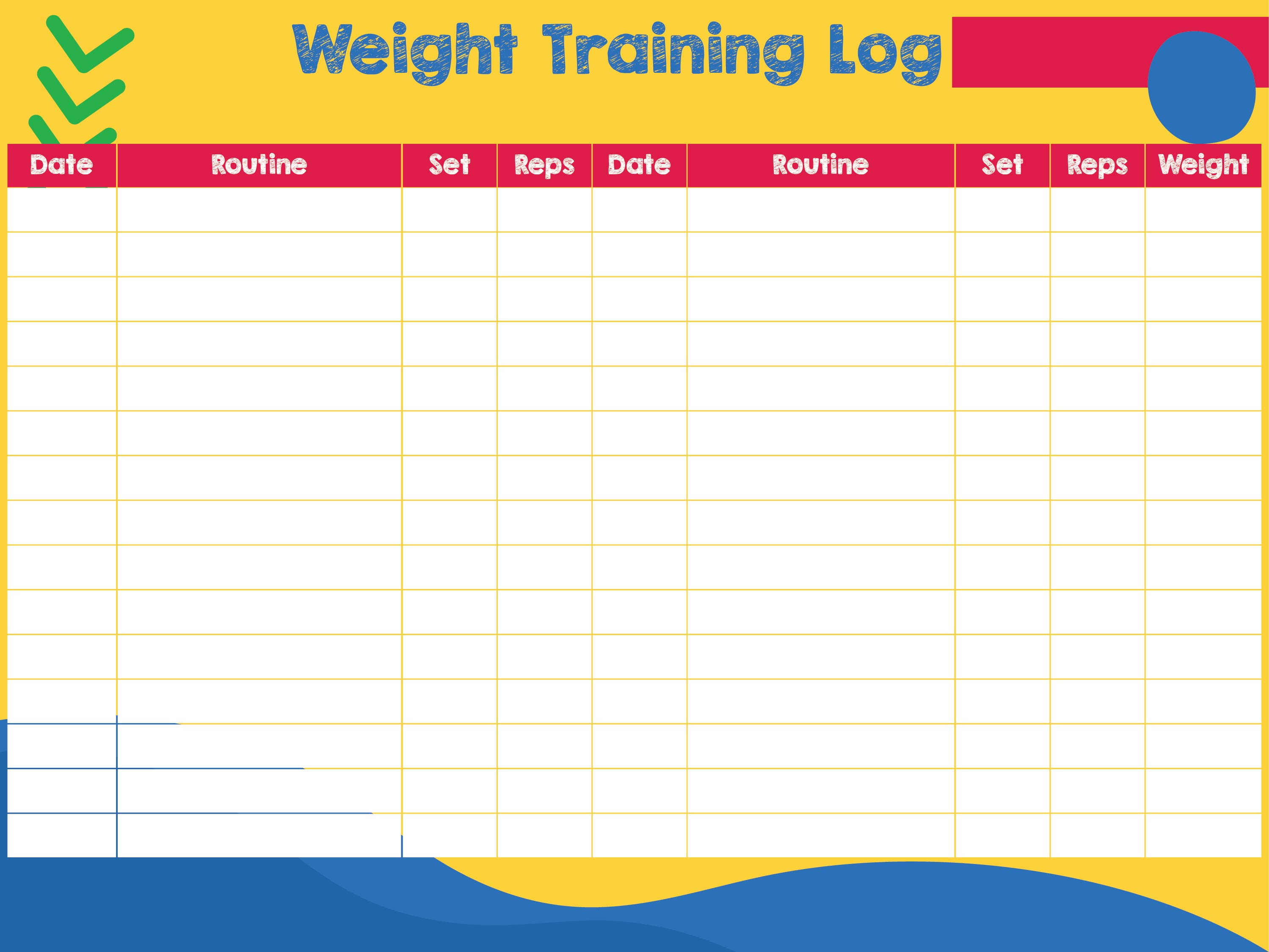 10 Best Weight Lifting Journal Printable Pdf For Free At Printablee
