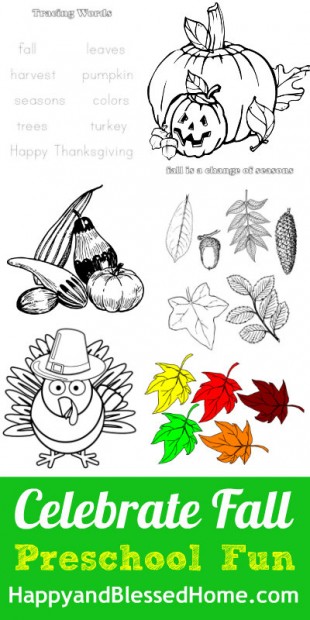 Fall Printables for Preschoolers