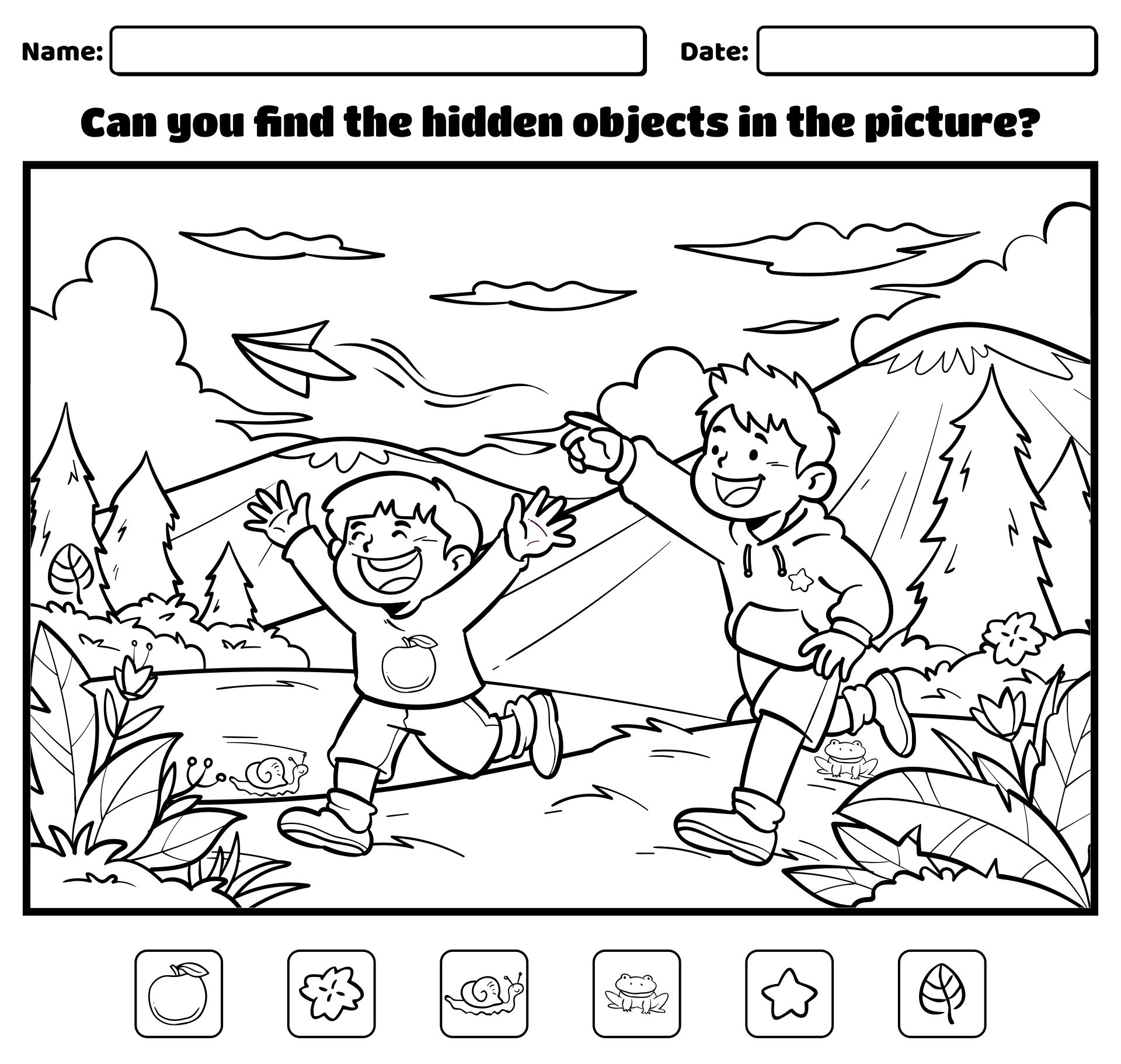 Easy Hidden Object Worksheets 6 Free Pdf Printables Printablee ...