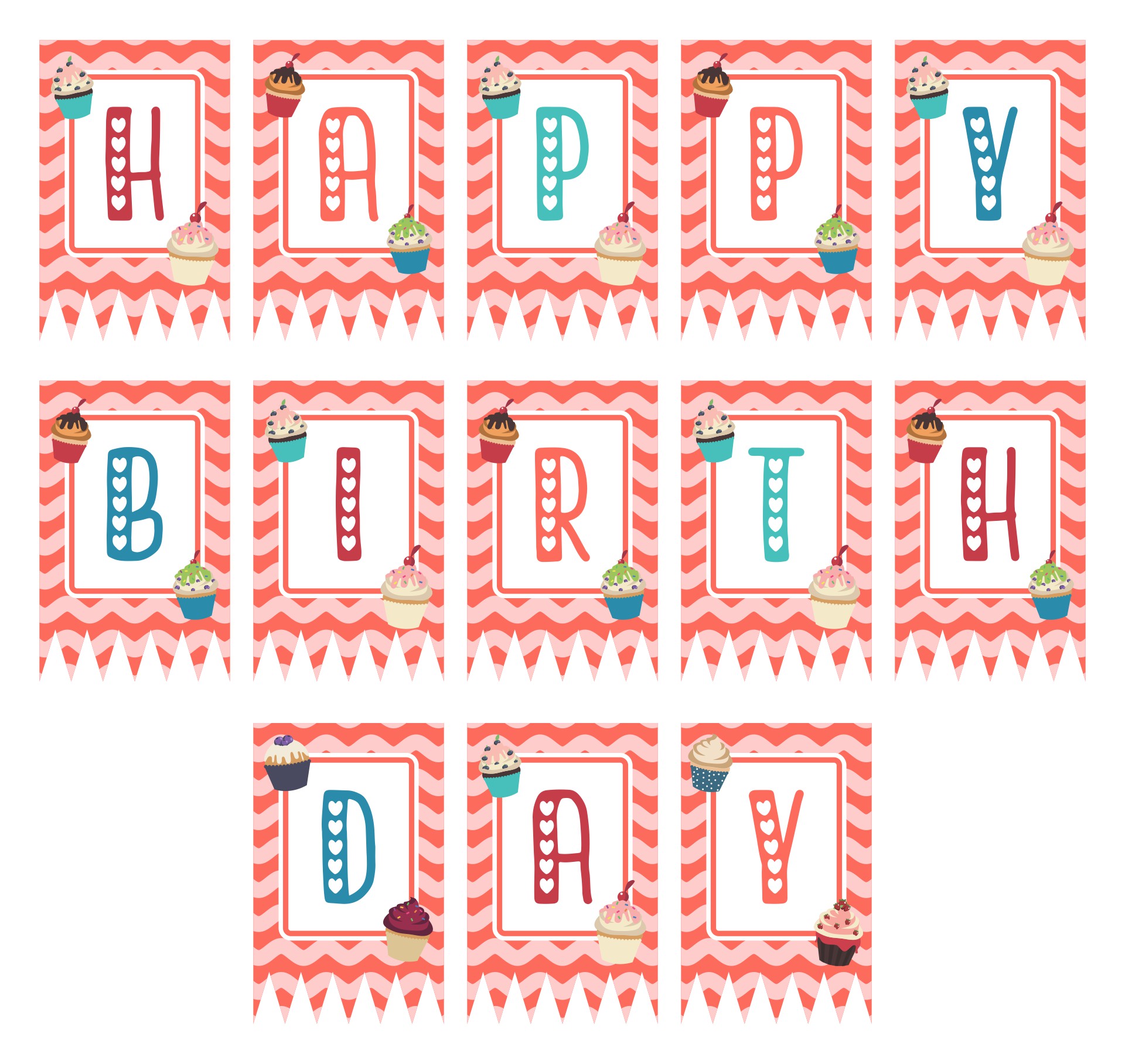 Happy Birthday Banner Printable Pdf - Printable World Holiday