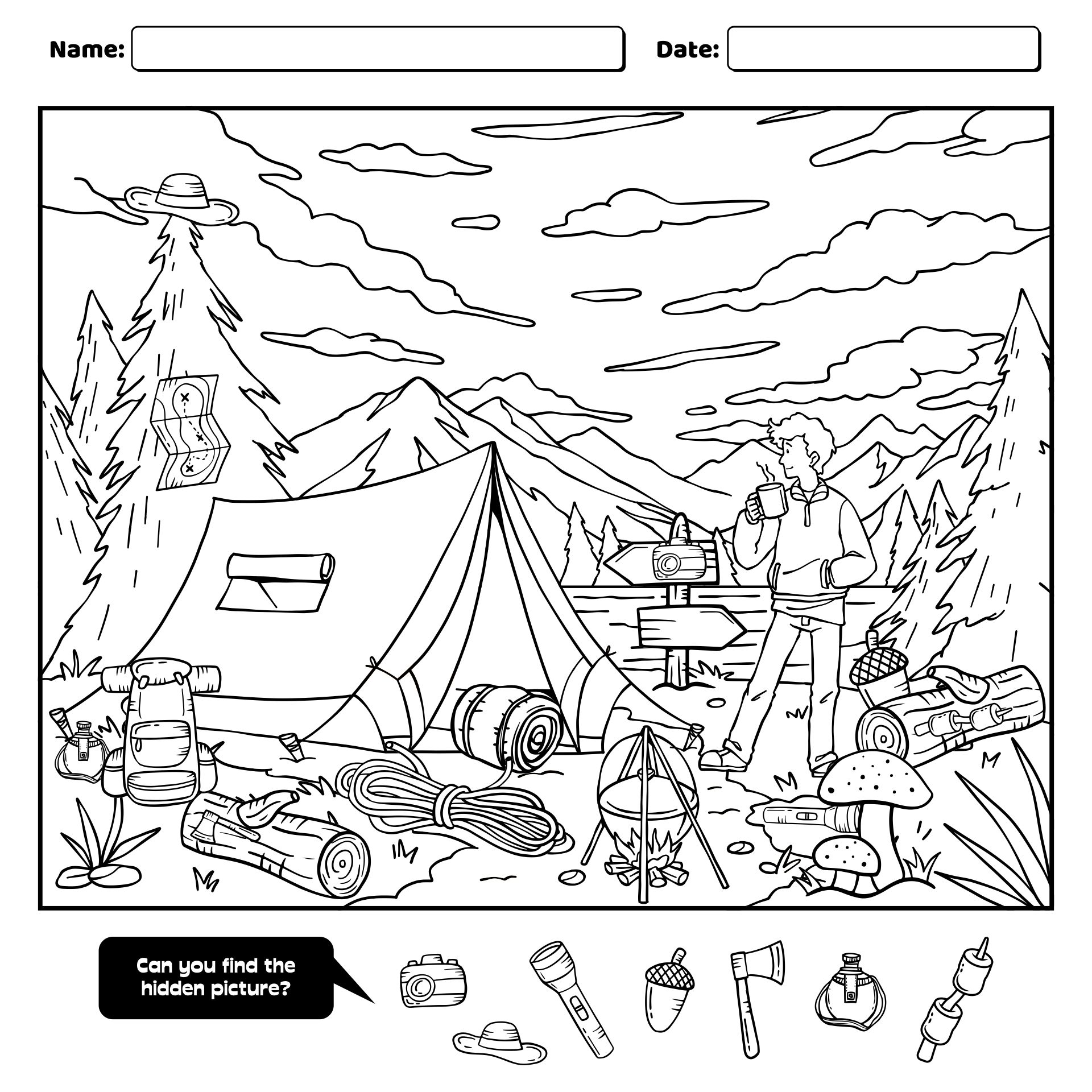 6 Best Easy Hidden Object Printable Worksheets PDF For Free At Printablee