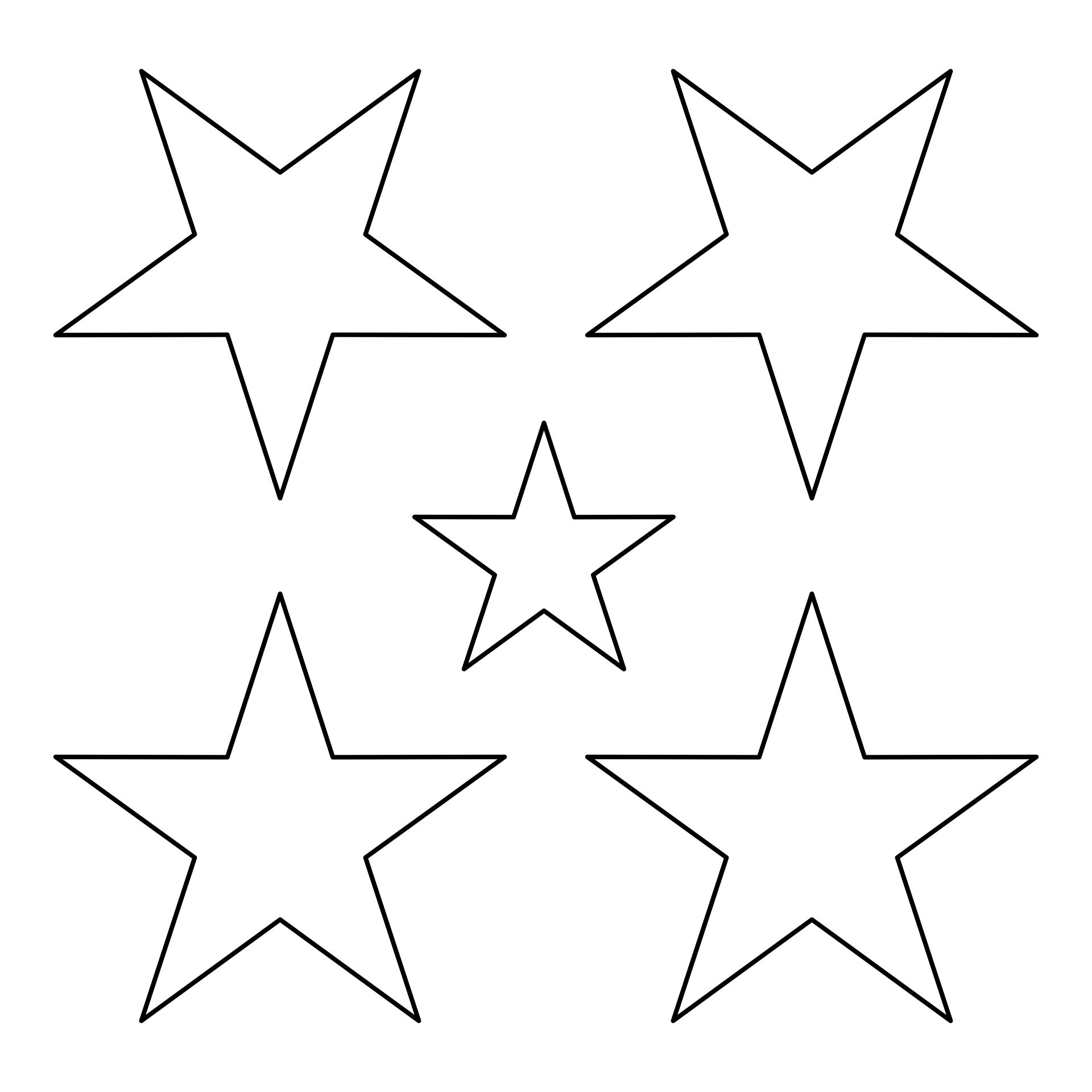 10 Best Printable Cut Out Star Shape PDF for Free at Printablee
