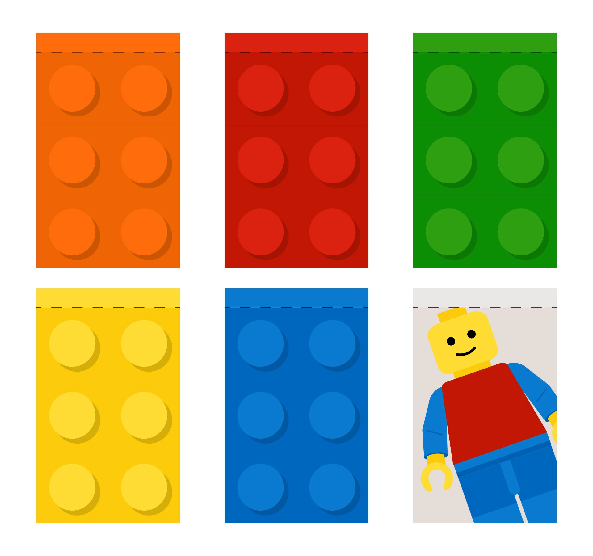 LEGO Block Printable Templates