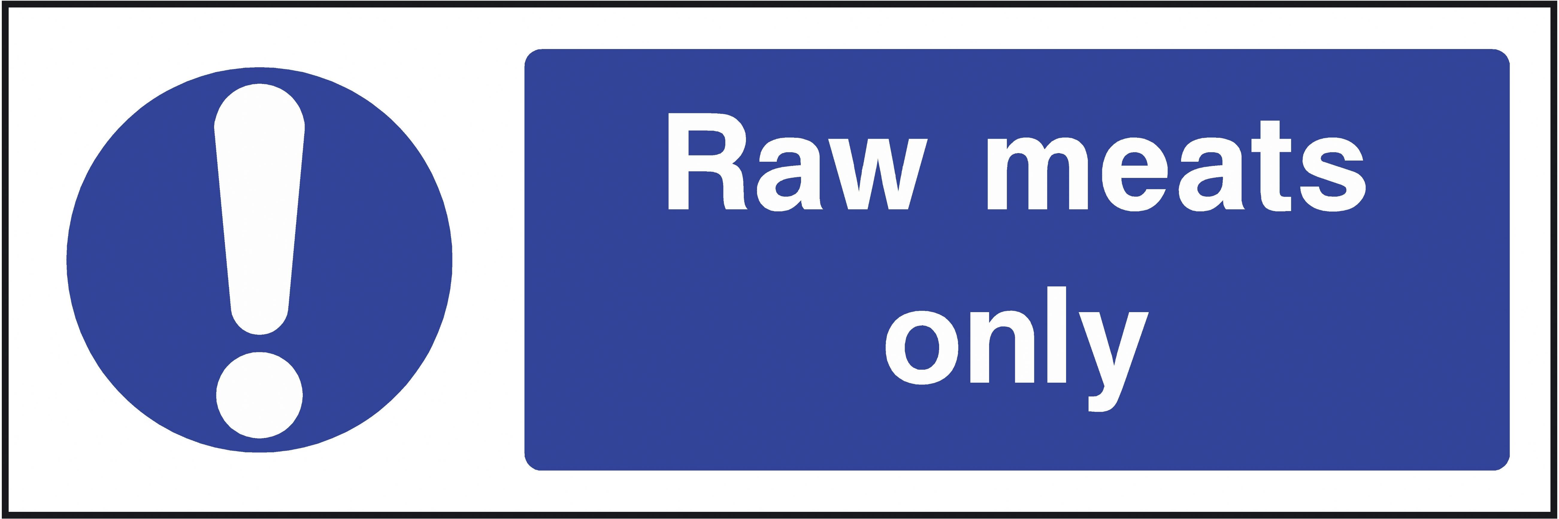 Raw Food Warning Sign