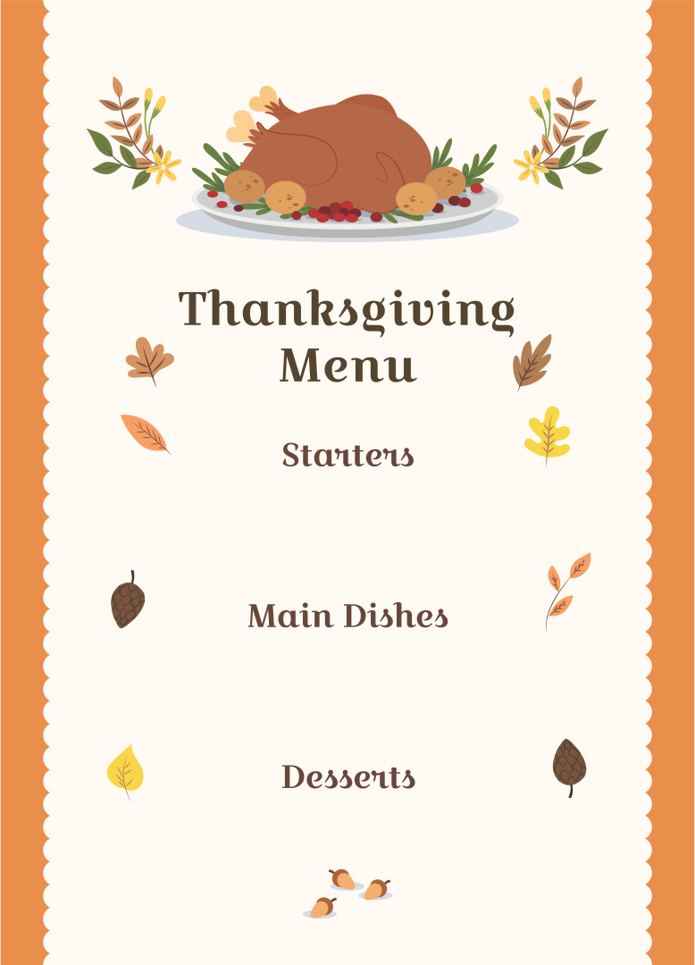 Thanksgiving Flyer Template Free Download