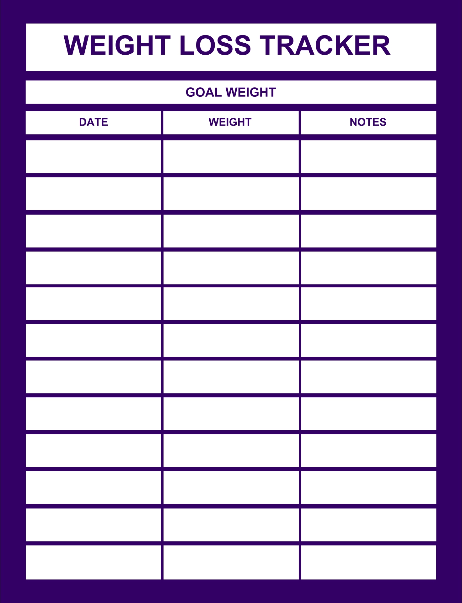 10 Best Printable Weight Loss Log PDF For Free At Printablee