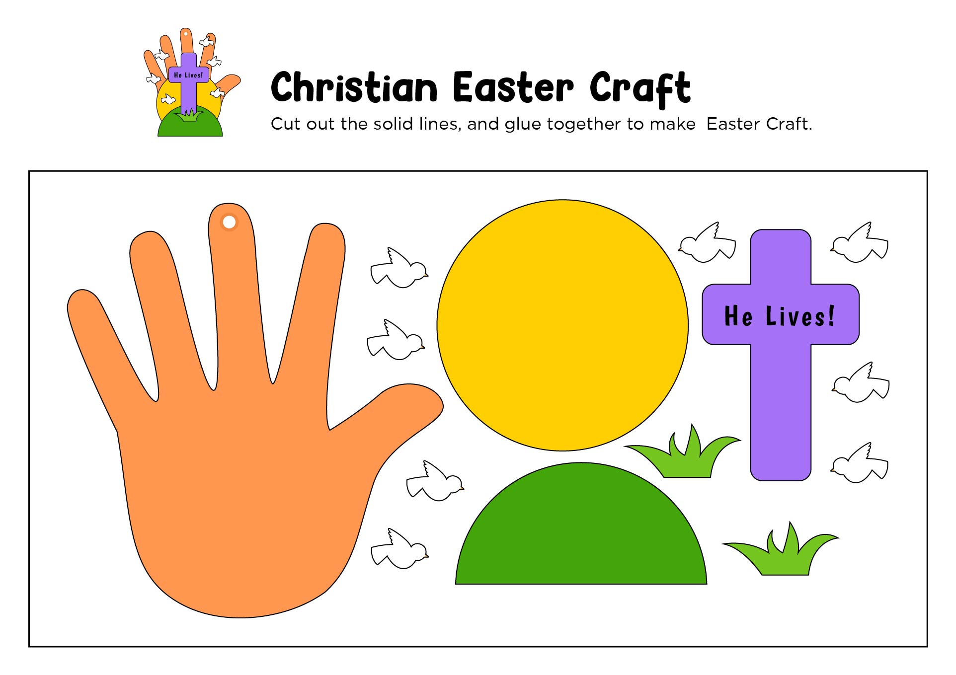 5 Best Printable Religious Easter Crafts Printablee