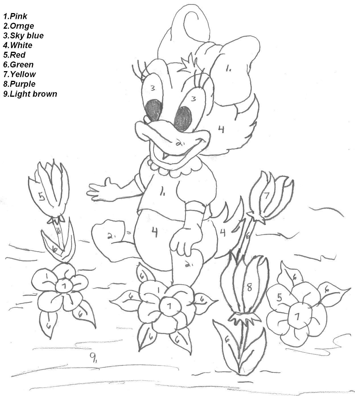 Color by Number Coloring Pages for Kids