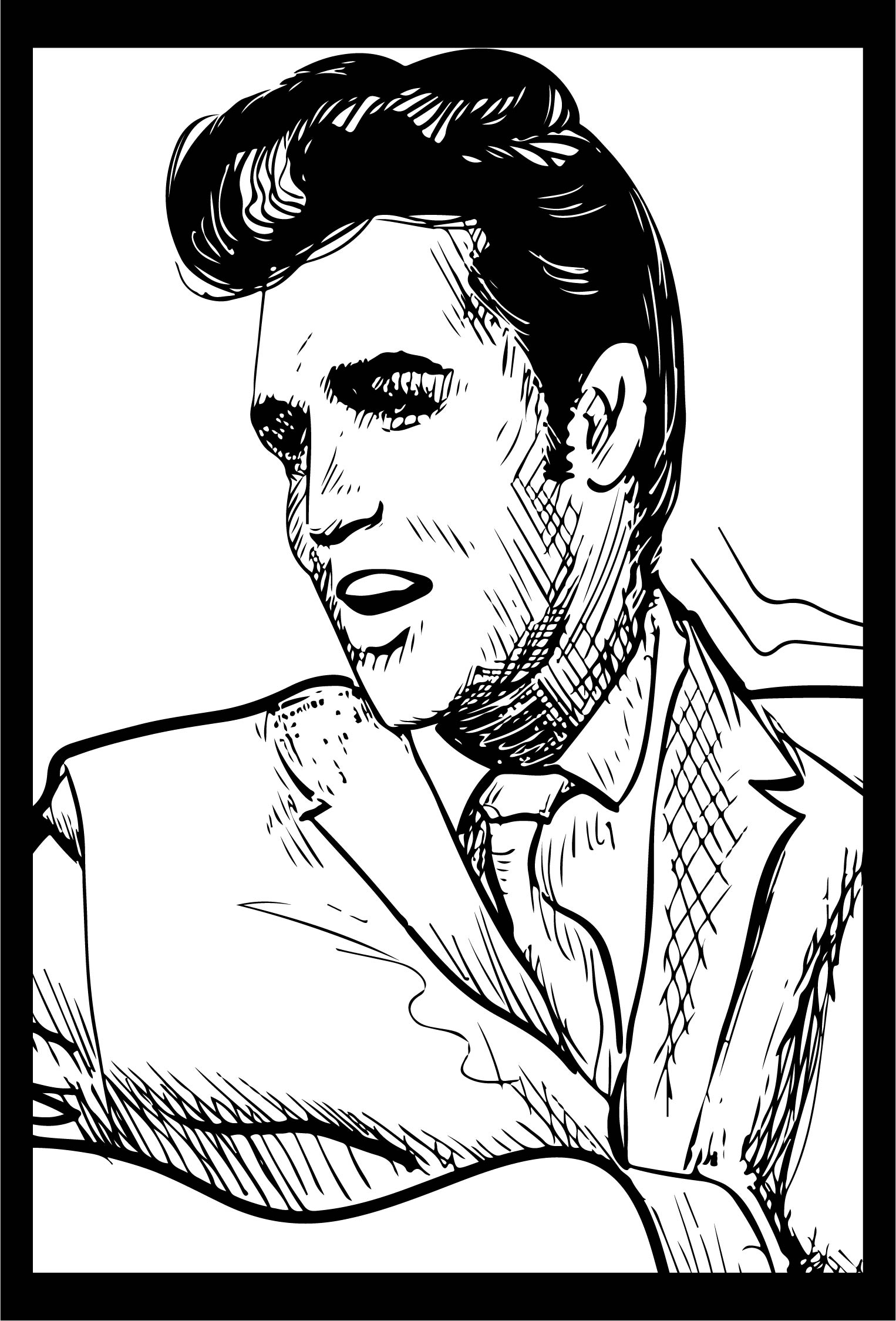 Printable Elvis Coloring Pages