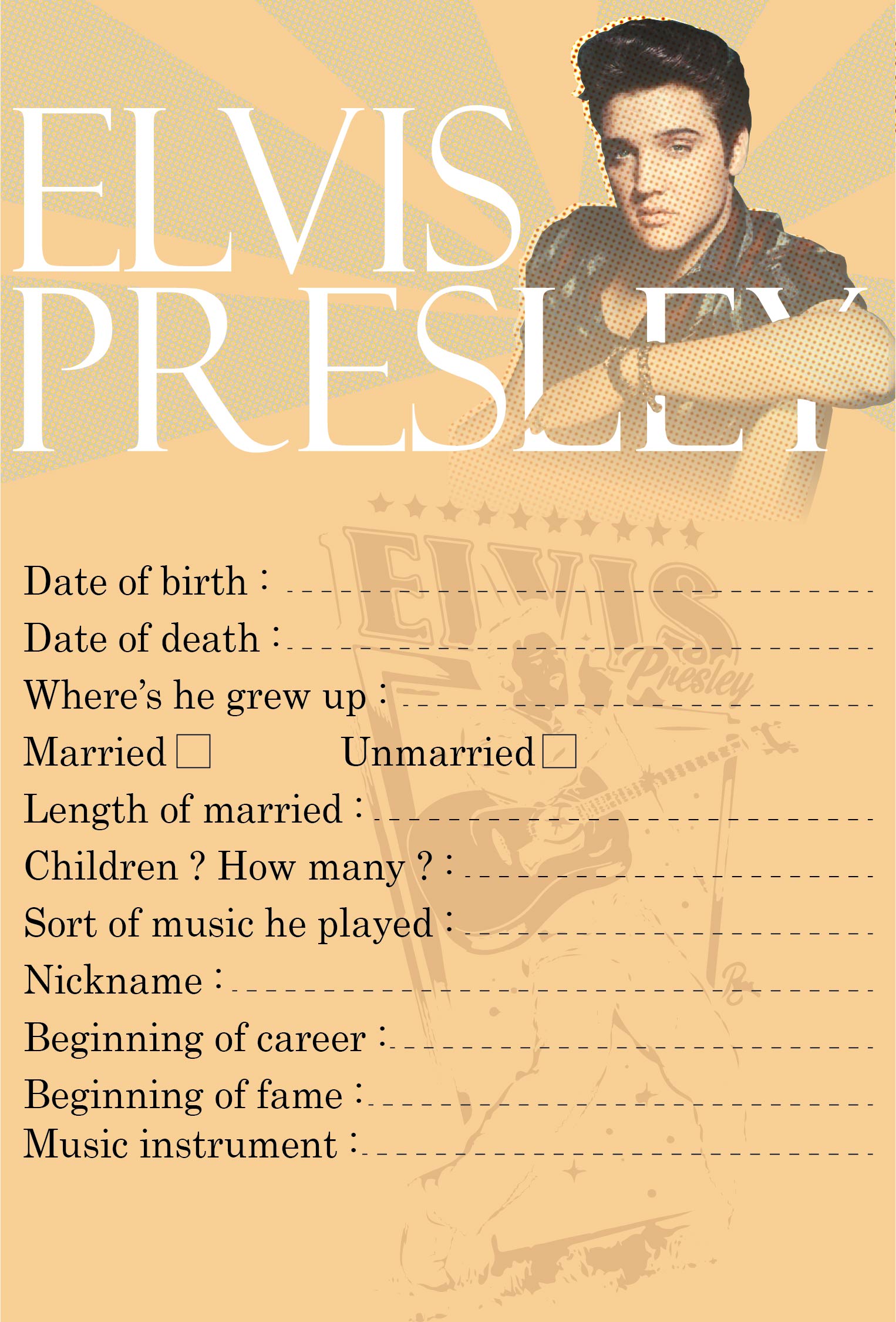 Free Elvis Printables Printable Templates