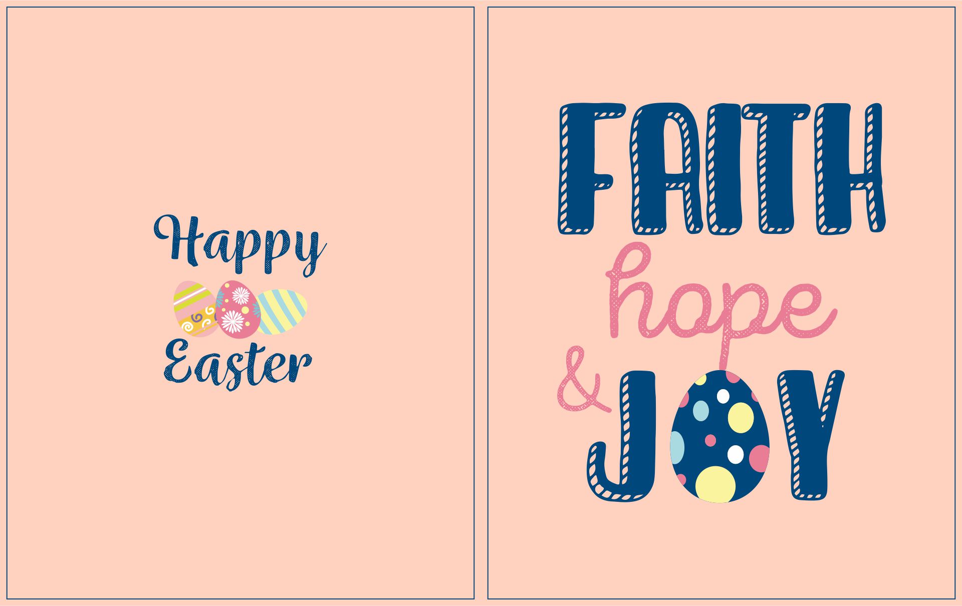 Printable Happy Easter Religious Cards