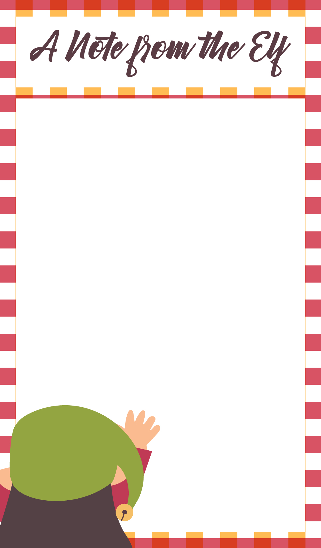 Printable Elf On Shelf Paper