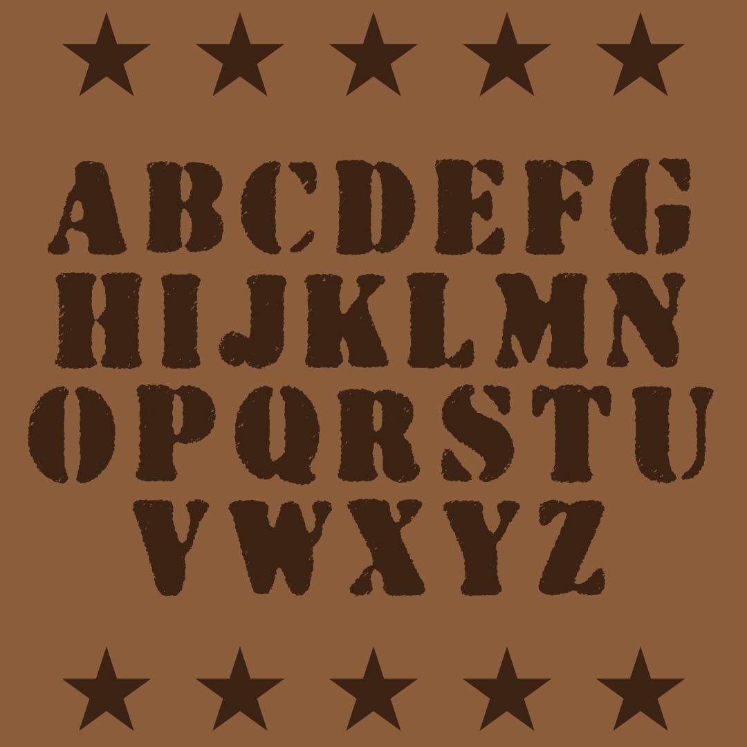 10 Best Printable Western Alphabet Letters Printablee